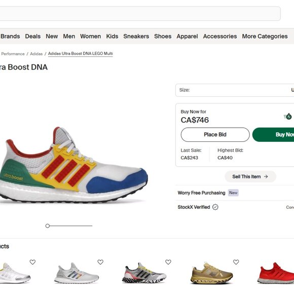 Ultraboost Adidas  LEGO  size 11 - Picture 8 of 8